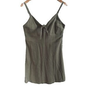 Hollister Women's Green Midi Dress Large